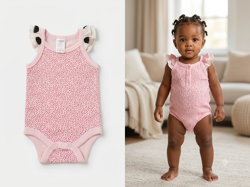 Sunnozy 3-Pack Retro Floral Flutter Bodysuit Set - Image 3