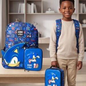 2-in-1 School Backpack Bag 16-Inch with Lunch Bag