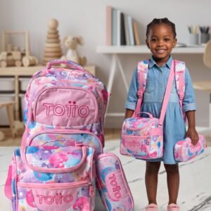 3-in-1 Backpack Bag with Lunch Bag and Pencil Case